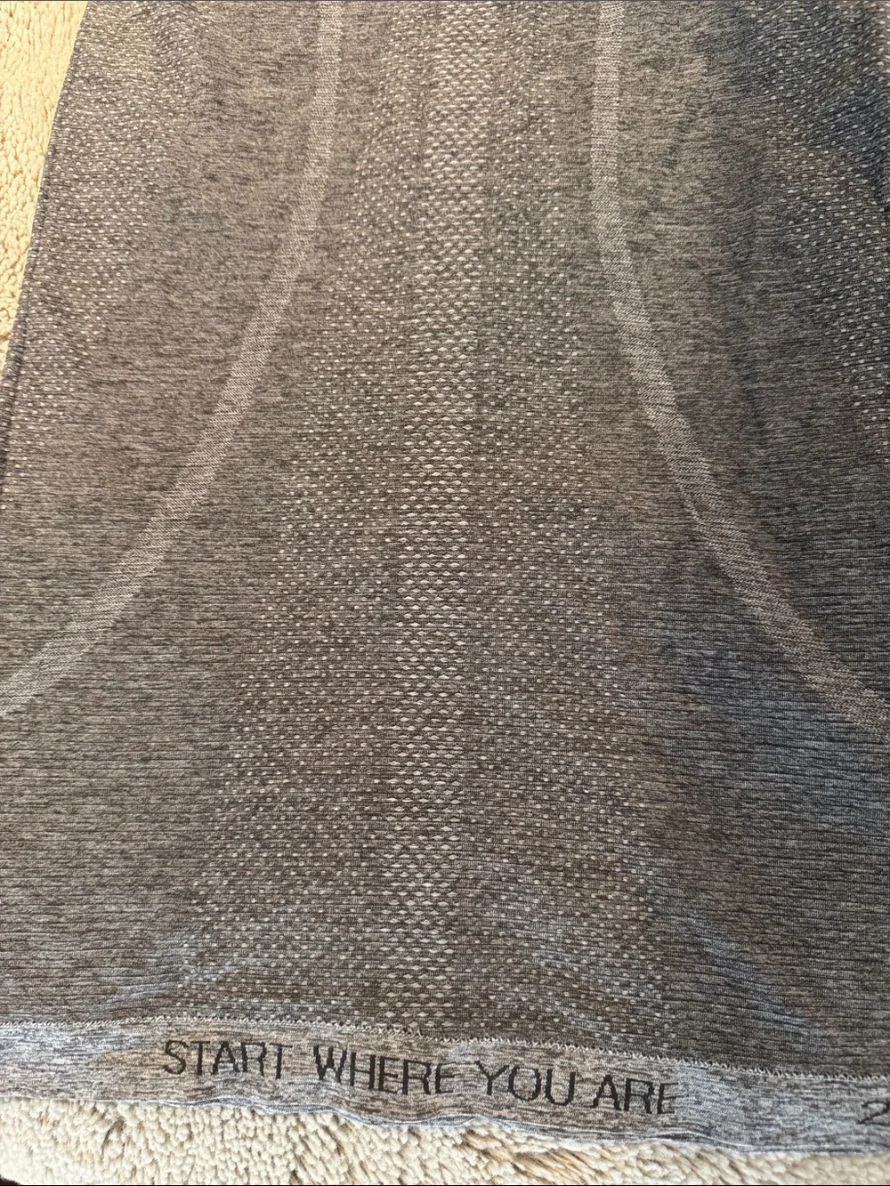lululemon athletica Heathered Gray Muscle Tee